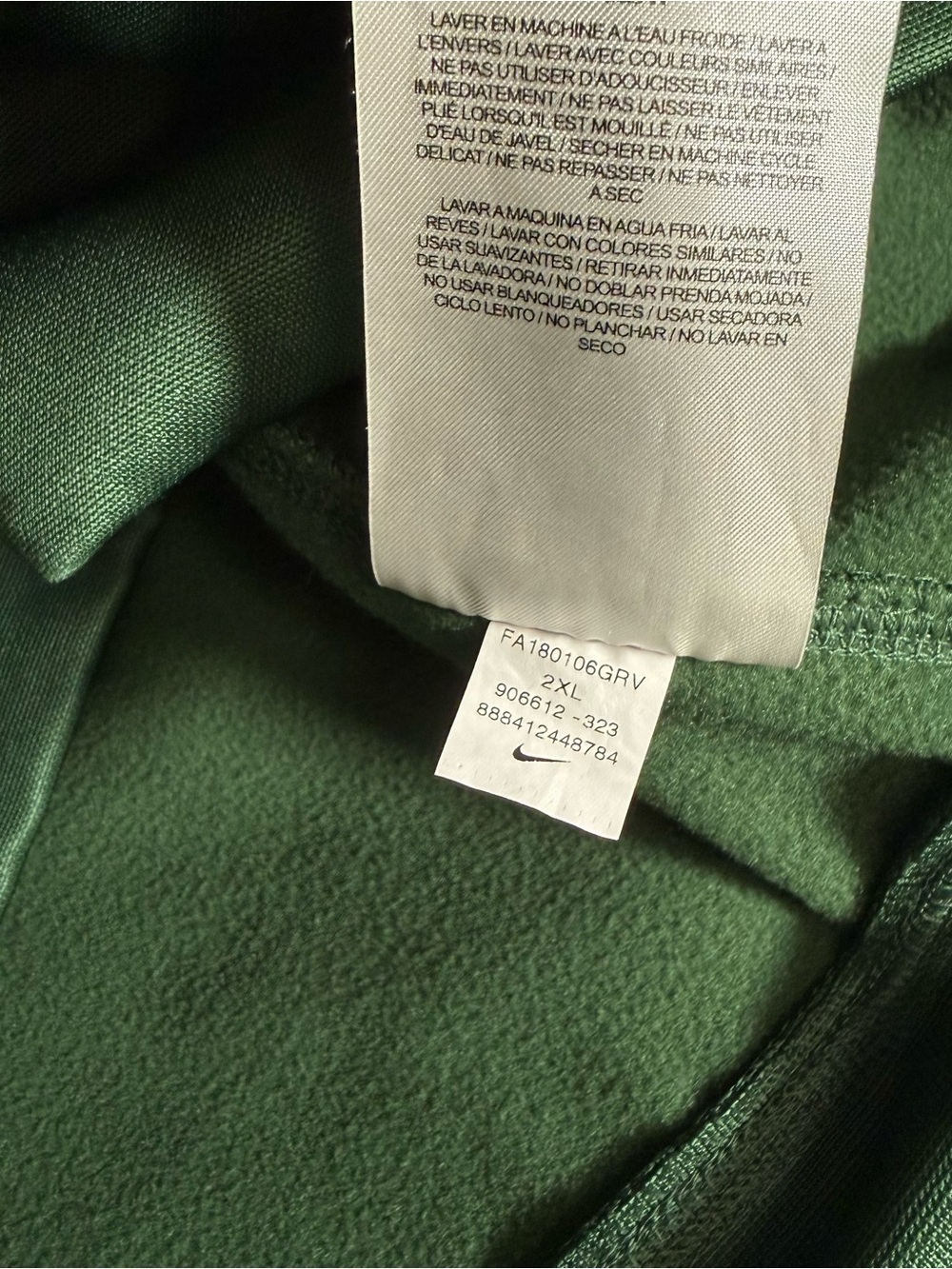 Nike Green Bay Packers Training Hoodie Mens 2XL NFL Equipment Sports Green - Picture 8 of 12